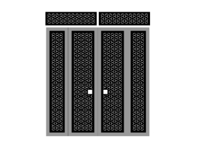 Thiết kế cnc cổng 4 cánh bông tuyết đẹp dxf