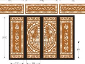 Thiết kế cnc cổng ngựa và ô thoáng
