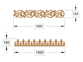 Thiết kế cnc diềm và chông đẹp