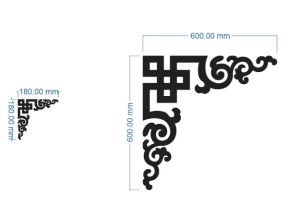 Thiết kế cnc hoa góc chân bàn