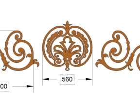 Thiết kế cnc hoa văn lan can đẹp 