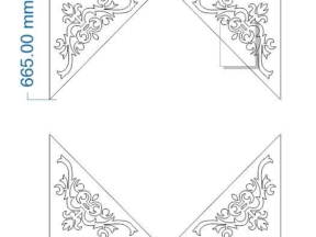 Thiết kế cnc model hoa văn cổng dxf