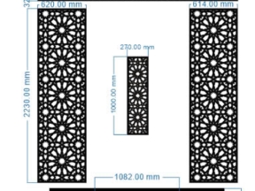 Thiết kế cnc vách cổng hoa văn tròn