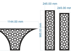 Thiết kế cnc vách ngăn đơn giản