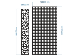 Thiết kế cnc vách ngăn đơn giản 2 phong cách