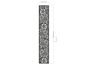 Thiết kế cnc vách ngăn hoa dxf