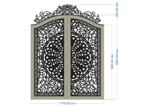 Thiết kế cổng 2 cánh cnc mới nhất tháng 8