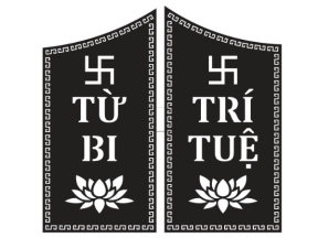 Thiết kế cổng 2 cánh từ bi trí tuệ