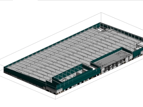 Thiết kế dự án hình mẫu phân xưởng tôn mạ,100x192,1 tầng(kiến trúc+kết cáu thép+3d)