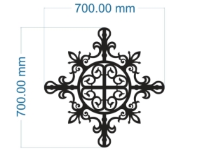 Thiết kế dxf cắt cnc hoa văn mái kính đẹp