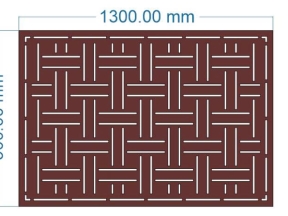 Thiết kế hàng rào hình nan đan cnc