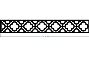 Thiết kế hoa văn diềm mái kính cnc