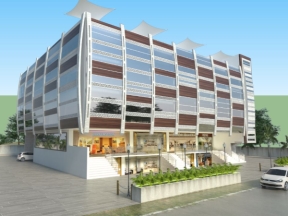 Thiết kế hotel dựng model sketchup 34x27m