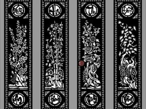 Thiết kế model cổng 4 cánh an khang thịnh vượng cnc dxf