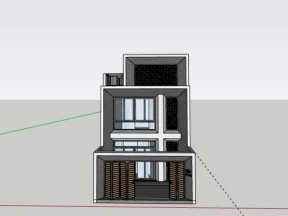 Thiết kế nhà phố 2 tầng 6.5x21.5m su