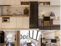 Thiết kế nội thất căn hộ chung cư đẹp bằng sketchup + vray