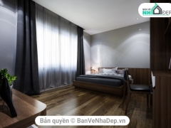 Thiết kế nội thất chung cư phòng ngủ bằng Su 2017 - Vray 3.4