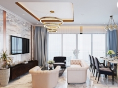 Thiết kế nội thất chung cư siêu đẹp bằng model 3dmax 2016 + vray 3.6 pts