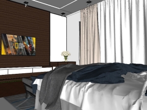 Thiết kế nội thất phòng ngủ model .skp