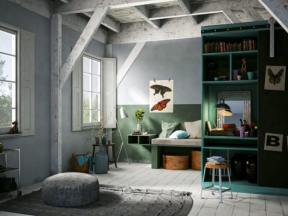 Thiết kế nội thất phòng sách đẹp model su việt nam