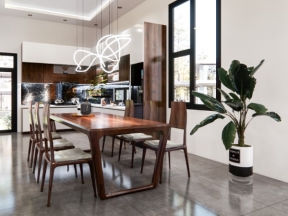 Thiết kế phòng khách và phòng thờ indochine