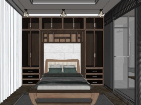 Thiết kế phòng ngủ đẹp model sketchup việt nam mới nhất