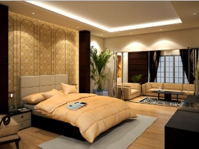 Thiết kế phòng ngủ master 3d su việt nam