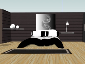 Thiết kế phòng ngủ model sketchup 