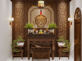 Thiết kế phòng thờ model sketchup