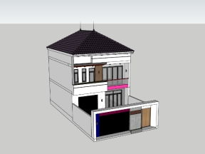 Thiết kế su nhà 2 tầng 10x19.8m