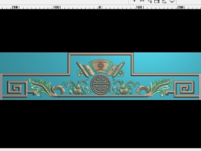 Thiết kế tam cấp triện cài lá tây,hoa mai cnc