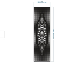 Thiết kế thiết kế cnc cổng 1 cánh sang trọng
