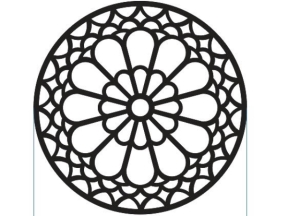 Thiết kế thiết kế cnc hoa văn tròn mái kính sang trọng