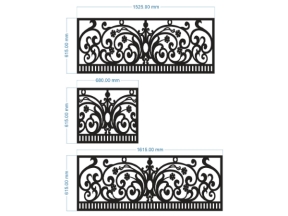 Thiết kế thiết kế lan can cnc 3 kích thước xây dựng