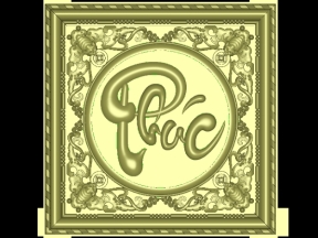 Thiết kế tranh chữ phúc dơi 1