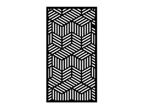 Thiết kế vách hoa văn hình lập phương đẹp cnc