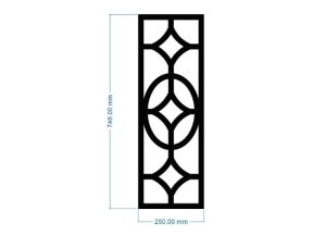 Thiết kế vách mới cnc hoa elip và hình thoi