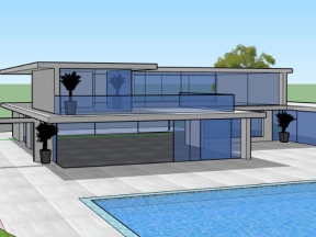 Thiết kế villa 2 tầng su có hồ bơi