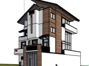 Thiết kế villa 3 tầng model su