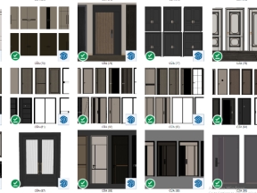 Thư viện bộ sưu tập 200 dựng model .skp cửa sắt đi