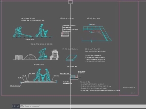 Thư viện cad file biện pháp thi công cầu đường