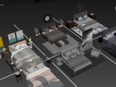 Thư viện mẫu giường ngủ thiết kế 3dmax + map