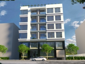 Tòa chung cư mini 7 tầng 26x17m đầy đủ kiến trúc, kết cấu