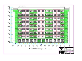 Tòa nhà chung cư lô c đinh tiên hoàng 9 tầng 57x20m