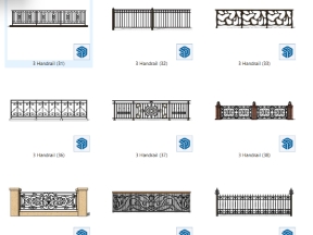 Tổng hợp 99 các mẫu File Sketchup Lan can sắt các loại