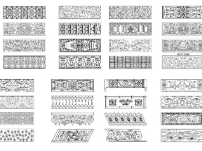 Tổng hợp hơn 300 mẫu hoa văn lan can đầy đủ nhất hiện nay file dxf