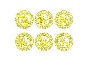 Triện tâm phúc đức+phúc lộc thọ, được tìm kiếm nhiều nhất, model sketchup+dxf