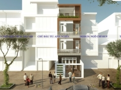 Trọn bộ bản vẽ nhà phố 3.5 tầng kích thước 5x16m gồm: kiến trúc, kết cấu, điện nước
