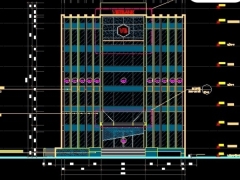 Trọn bộ bản vẽ tòa nhà ngân hàng Vietcombank Sóc Trăng kích thước 19.5x21.2m gồm: KT+KC+ME