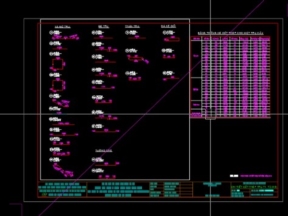 Trụ đặc thân hẹp b=11m chéo góc 70 độ cad
